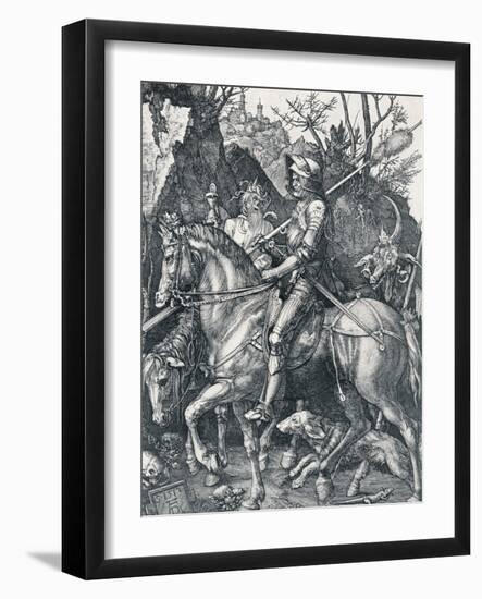 The Knight, Death and the Devil, 1513-Albrecht Dürer-Framed Giclee Print