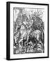 The Knight, Death and The Devil , c.1514-Albrecht Dürer-Framed Art Print