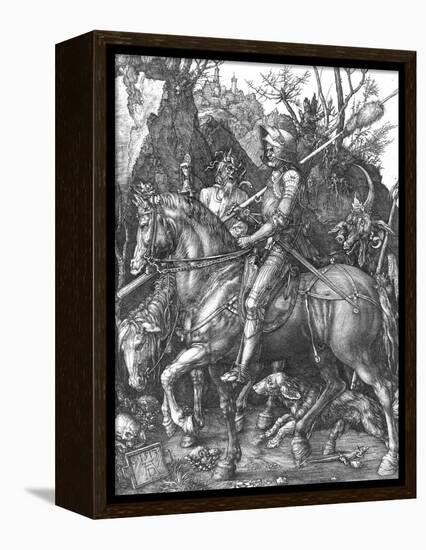 The Knight, Death and The Devil , c.1514-Albrecht Dürer-Framed Premier Image Canvas