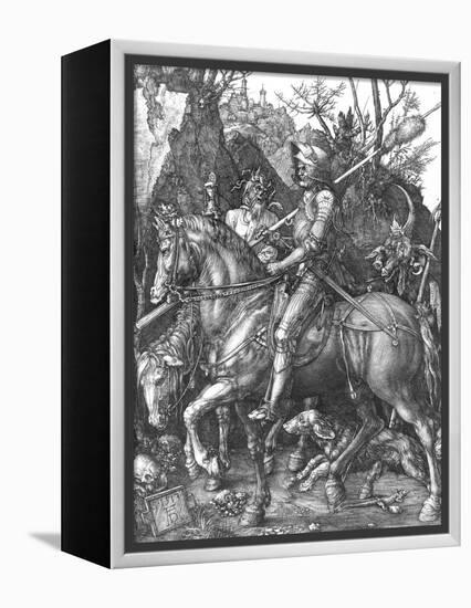 The Knight, Death and The Devil , c.1514-Albrecht Dürer-Framed Premier Image Canvas