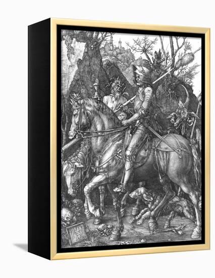 The Knight, Death and The Devil , c.1514-Albrecht Dürer-Framed Premier Image Canvas