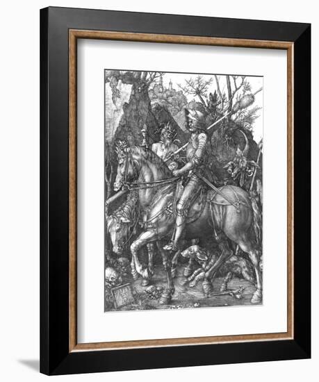 The Knight, Death and The Devil , c.1514-Albrecht Dürer-Framed Giclee Print