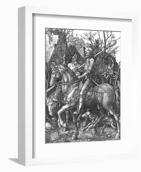 The Knight, Death and The Devil , c.1514-Albrecht Dürer-Framed Giclee Print