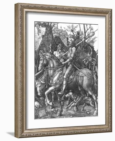 The Knight, Death and The Devil , c.1514-Albrecht Dürer-Framed Giclee Print