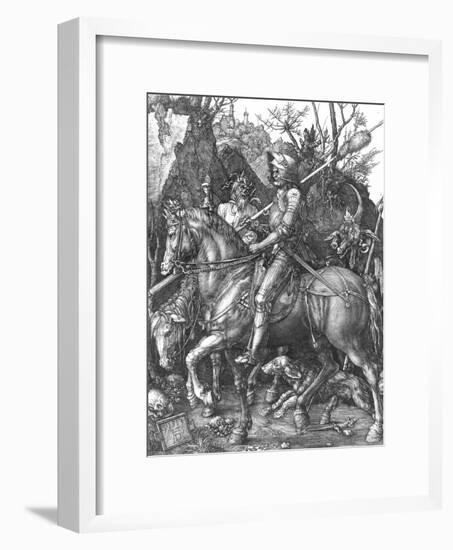 The Knight, Death and The Devil , c.1514-Albrecht Dürer-Framed Giclee Print