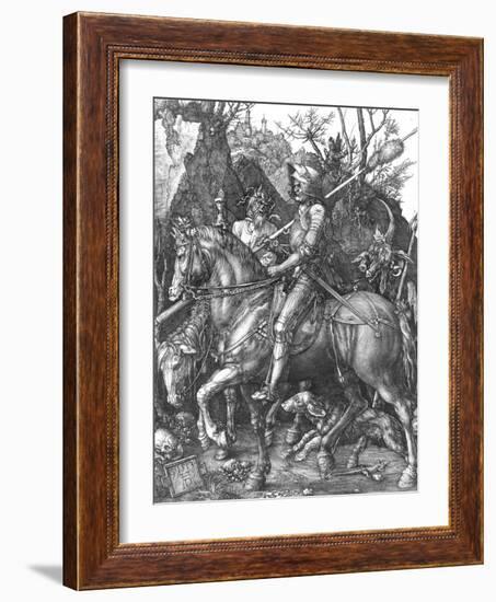 The Knight, Death and The Devil , c.1514-Albrecht Dürer-Framed Giclee Print