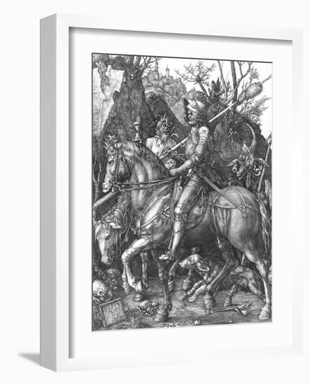 The Knight, Death and The Devil , c.1514-Albrecht Dürer-Framed Giclee Print