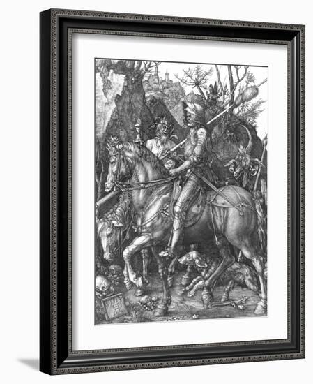 The Knight, Death and The Devil , c.1514-Albrecht Dürer-Framed Giclee Print