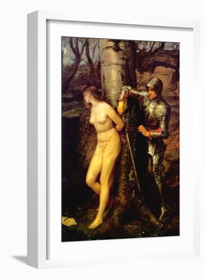 The Knight Errant-John Everett Millais-Framed Art Print