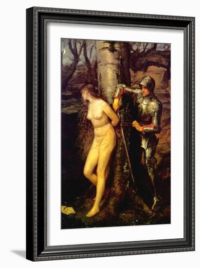 The Knight Errant-John Everett Millais-Framed Art Print