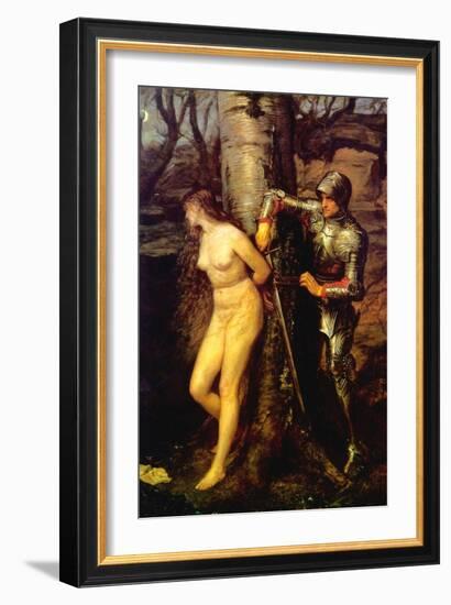 The Knight Errant-John Everett Millais-Framed Art Print