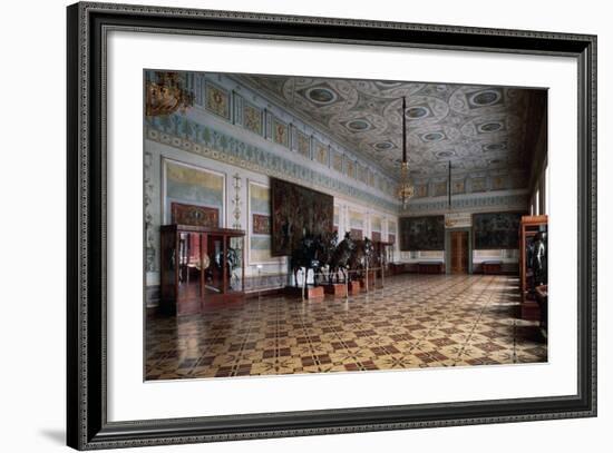 The Knight Hall (Arsena) of the Hermitage in Saint Petersburg, C19th Century-Leo Von Klenze-Framed Photographic Print