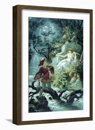 The Knight Hulbrand with Undine for the Tale 'Undine' by Baron De La Motte Fouque, 1909-Julius Hoeppner-Framed Giclee Print