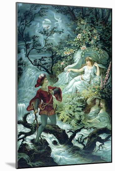 The Knight Hulbrand with Undine for the Tale 'Undine' by Baron De La Motte Fouque, 1909-Julius Hoeppner-Mounted Giclee Print