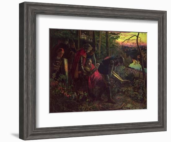 The Knight of the Sun C.1859-60-Arthur Hughes-Framed Giclee Print