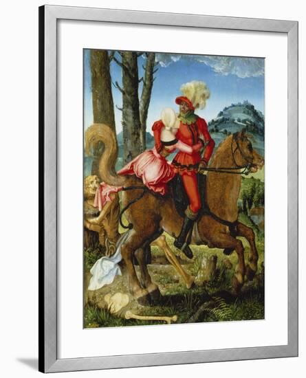 The Knight, the Young Girl and Death-Hans Baldung-Framed Giclee Print