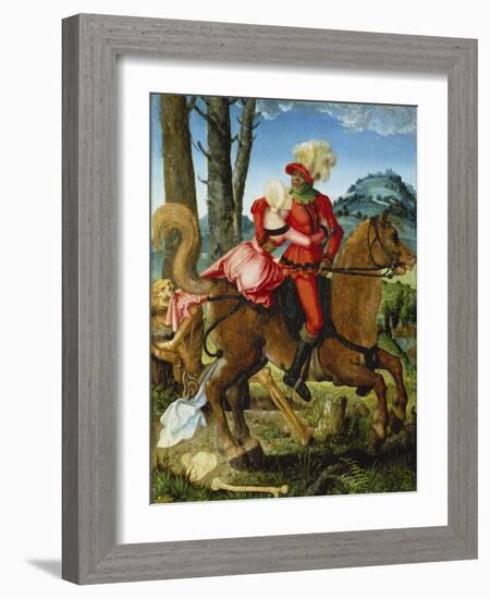 The Knight, the Young Girl and Death-Hans Baldung-Framed Giclee Print