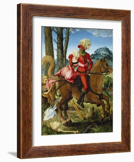 The Knight, the Young Girl and Death-Hans Baldung-Framed Giclee Print