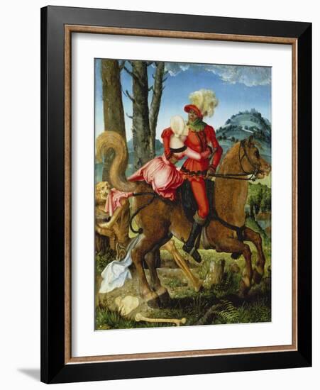 The Knight, the Young Girl and Death-Hans Baldung-Framed Giclee Print