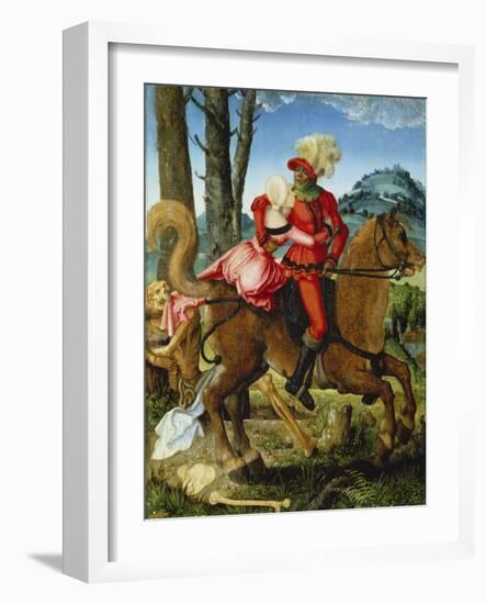 The Knight, the Young Girl and Death-Hans Baldung-Framed Giclee Print