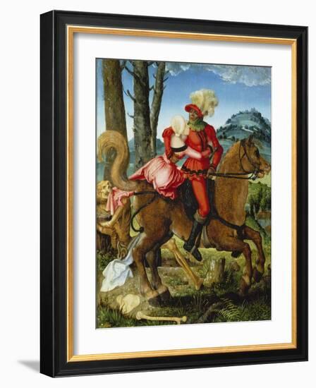 The Knight, the Young Girl and Death-Hans Baldung-Framed Giclee Print