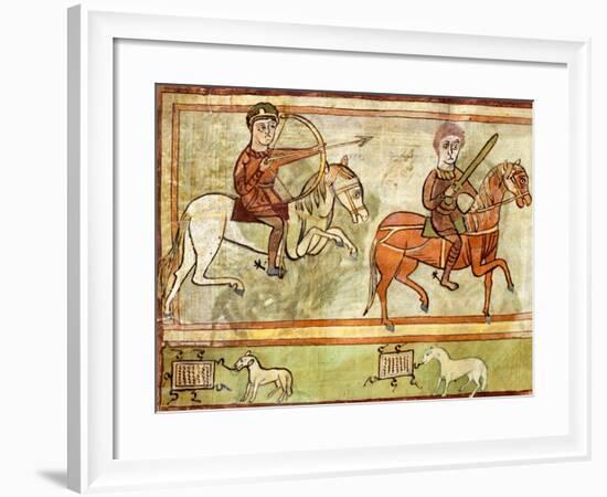 The Knights of the Apocalypse, Miniature from Revelation from Saint Amand's Abbey-null-Framed Giclee Print