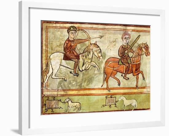 The Knights of the Apocalypse, Miniature from Revelation from Saint Amand's Abbey-null-Framed Giclee Print