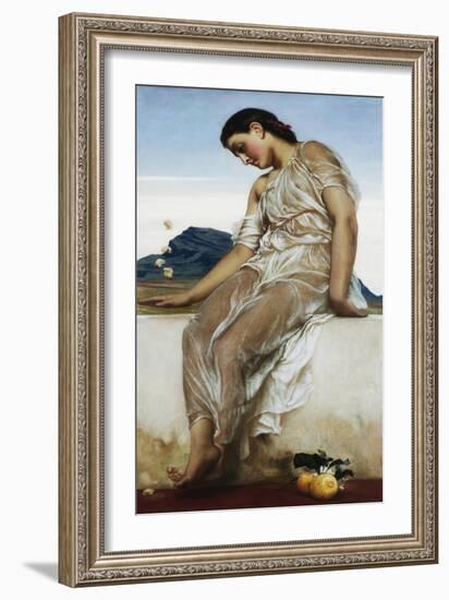 The Knucklebone Player-Frederick Leighton-Framed Giclee Print