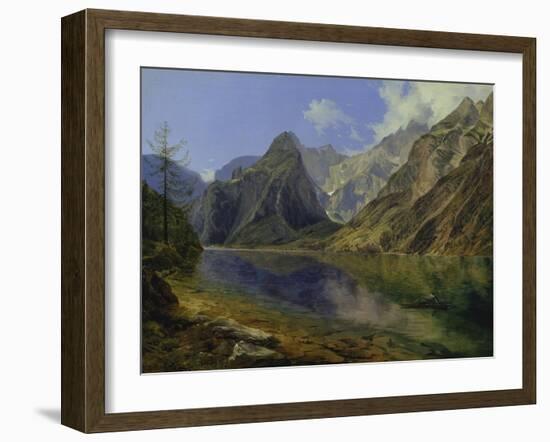 The Koenigssee with Watzmann, 1837-Adalbert Stifter-Framed Giclee Print