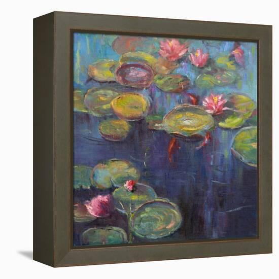 The Koi Pond, 2020 (Oil on Canvas)-Roberta Murray-Framed Premier Image Canvas