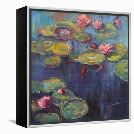 The Koi Pond, 2020 (Oil on Canvas)-Roberta Murray-Framed Premier Image Canvas