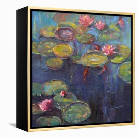 The Koi Pond, 2020 (Oil on Canvas)-Roberta Murray-Framed Premier Image Canvas