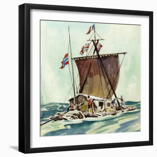 The Kon-Tiki-English School-Framed Giclee Print