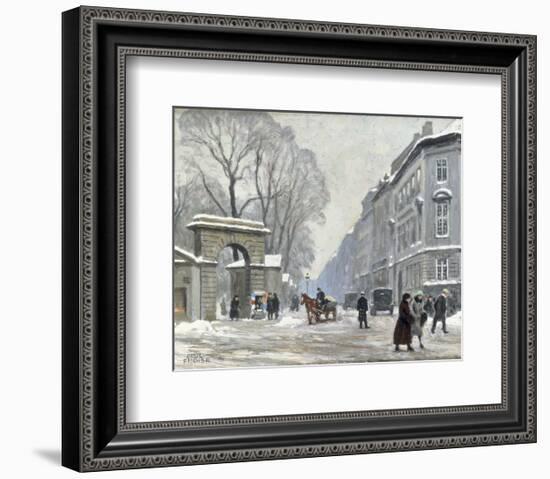 The Kongenshave in Winter-Paul Fischer-Framed Giclee Print