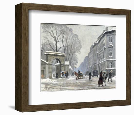 The Kongenshave in Winter-Paul Fischer-Framed Giclee Print