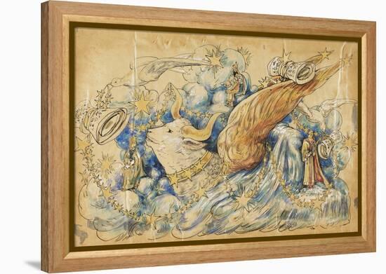 The Koran 1910 New Orleans Float Designs-Jennie Wilde-Framed Premier Image Canvas