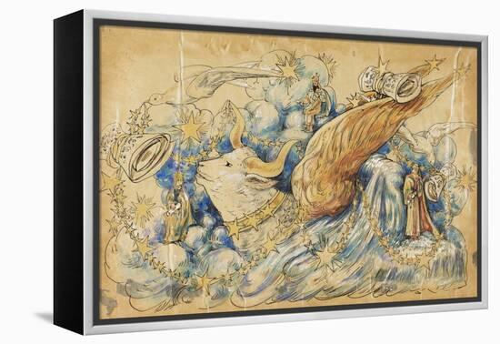 The Koran 1910 New Orleans Float Designs-Jennie Wilde-Framed Premier Image Canvas