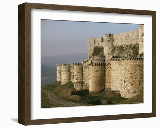 The Krak Des Chevaliers, Crusader Castle, Syria, Middle East-Adam Woolfitt-Framed Photographic Print