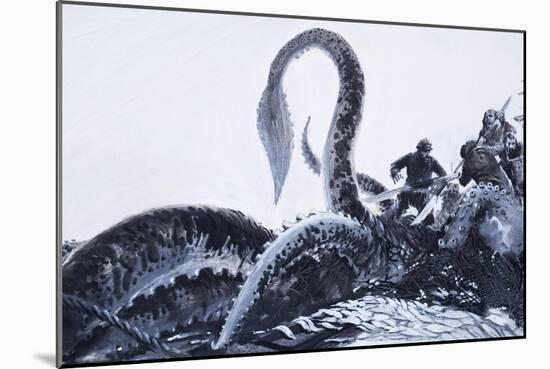 The Kraken, 1972-English School-Mounted Giclee Print