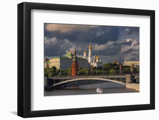 The Kremlin and Moscow River.-Jon Hicks-Framed Photographic Print