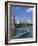 The Kremlin and Moskva River with Tourist Boat, Moscow, Russia-Steve Vidler-Framed Photographic Print