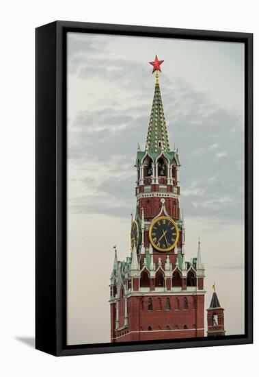 The Kremlin Clocktower in Red Square, Moscow, Russia-Gavin Hellier-Framed Premier Image Canvas