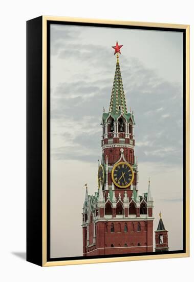 The Kremlin Clocktower in Red Square, Moscow, Russia-Gavin Hellier-Framed Premier Image Canvas