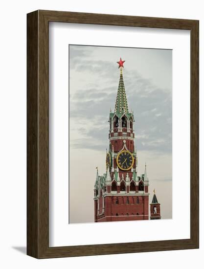 The Kremlin Clocktower in Red Square, Moscow, Russia-Gavin Hellier-Framed Photographic Print