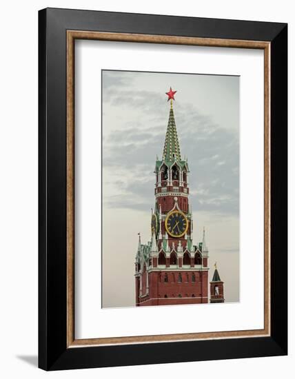 The Kremlin Clocktower in Red Square, Moscow, Russia-Gavin Hellier-Framed Photographic Print