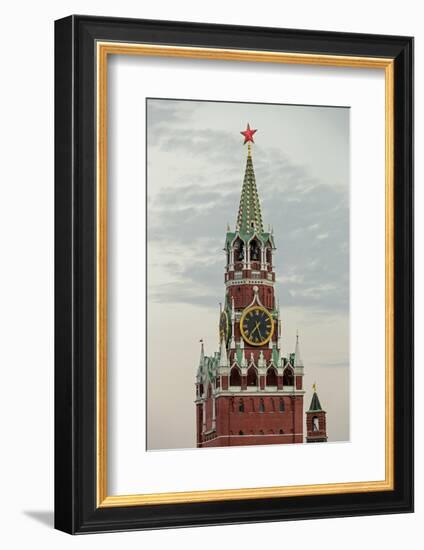 The Kremlin Clocktower in Red Square, Moscow, Russia-Gavin Hellier-Framed Photographic Print