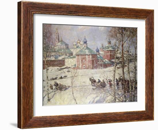 The Kremlin, Moscow, Russia, in Winter-Frederick William Jackson-Framed Giclee Print