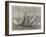 The Kriemhilda, with the Prince of Wales on Board, in Collision with the Shark at Cowes Regatta-null-Framed Giclee Print