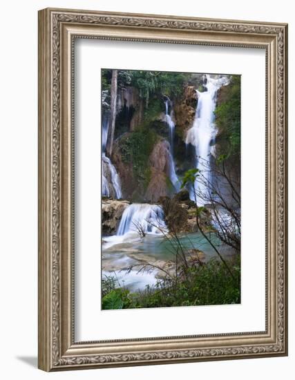 The Kuang Si Waterfalls Just Outside of Luang Prabang, Laos-Micah Wright-Framed Photographic Print