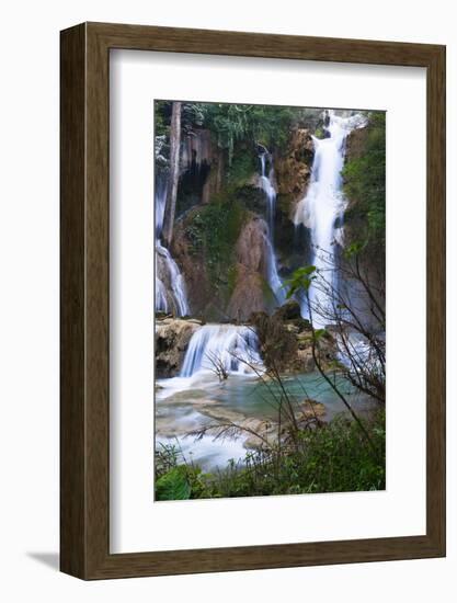 The Kuang Si Waterfalls Just Outside of Luang Prabang, Laos-Micah Wright-Framed Photographic Print